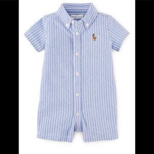 Ralph Lauren Stripe Oxford Romper